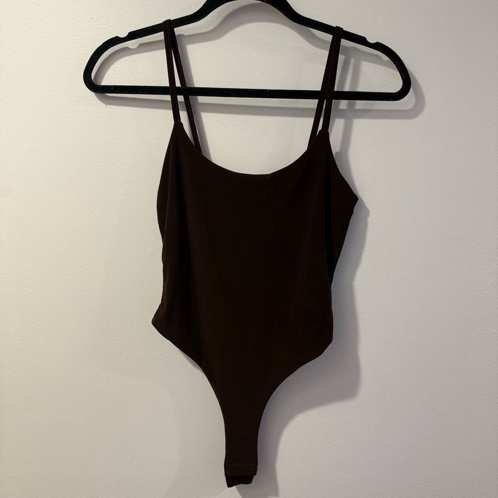 Boohoo Brown Bodysuit